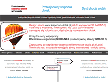 Tablet Screenshot of kolportaz-ulotek.pl